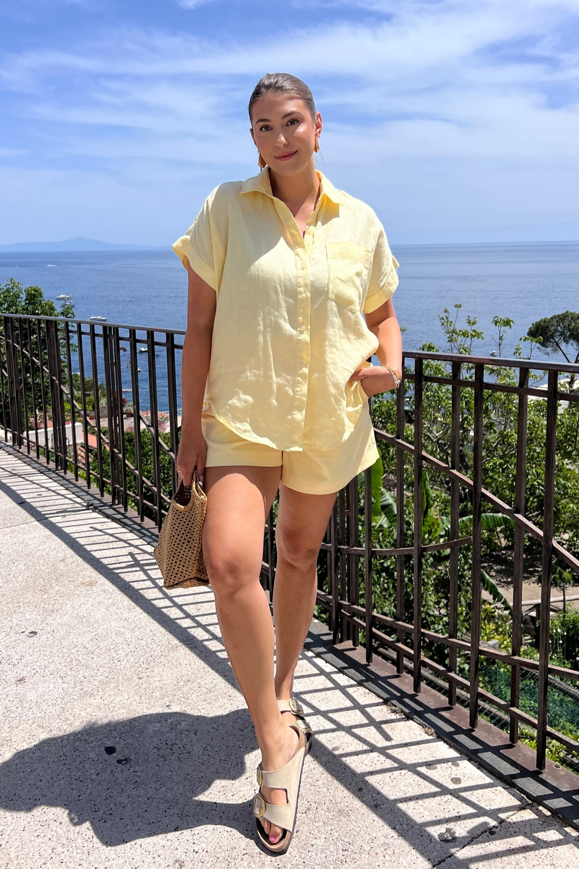 Yellow linen outfit idea with yellow trouser shorts 



size 10 fashion | size 10 | Tall girl outfit | tall girl fashion | midsize fashion size 10 | midsize | tall fashion | tall women | summer outfit 

#LTKMidsize #LTKSeasonal #LTKStyleTip