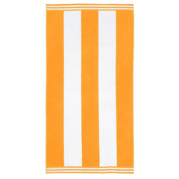 Miranda Haus Winslow Oversized Cabana Stripe 2 Piece Beach Towel - Red | Bed Bath & Beyond