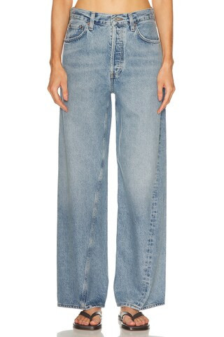AGOLDE Twist Low Slung Baggy in Blue | FWRD 
