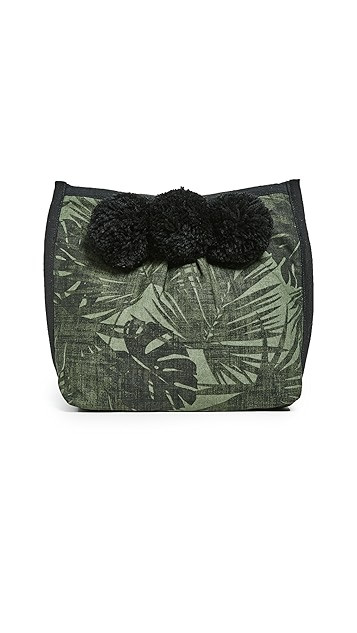 Aloha Makeup 3 Pom Clutch | Shopbop