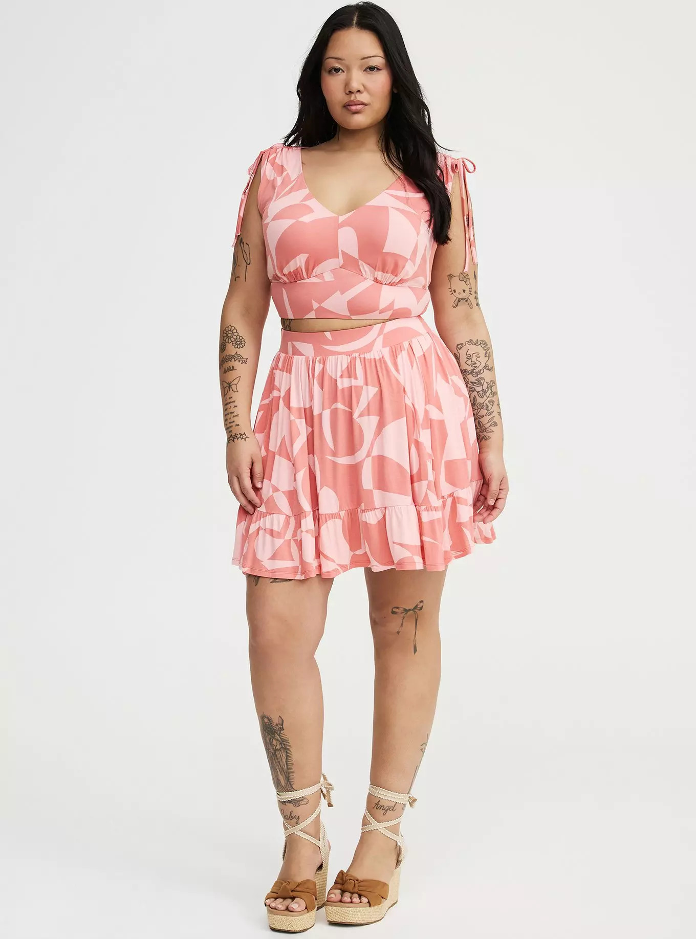 Super Soft Crop Top & Mini Skirt Set | Torrid (US & Canada)