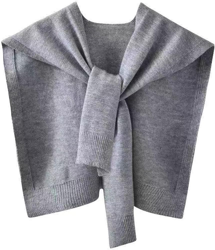 Sweater Shawl Wraps for Women Sweater Knitted Knotted Shawls Travel Casual Scarf Cape Shoulder To... | Amazon (US)