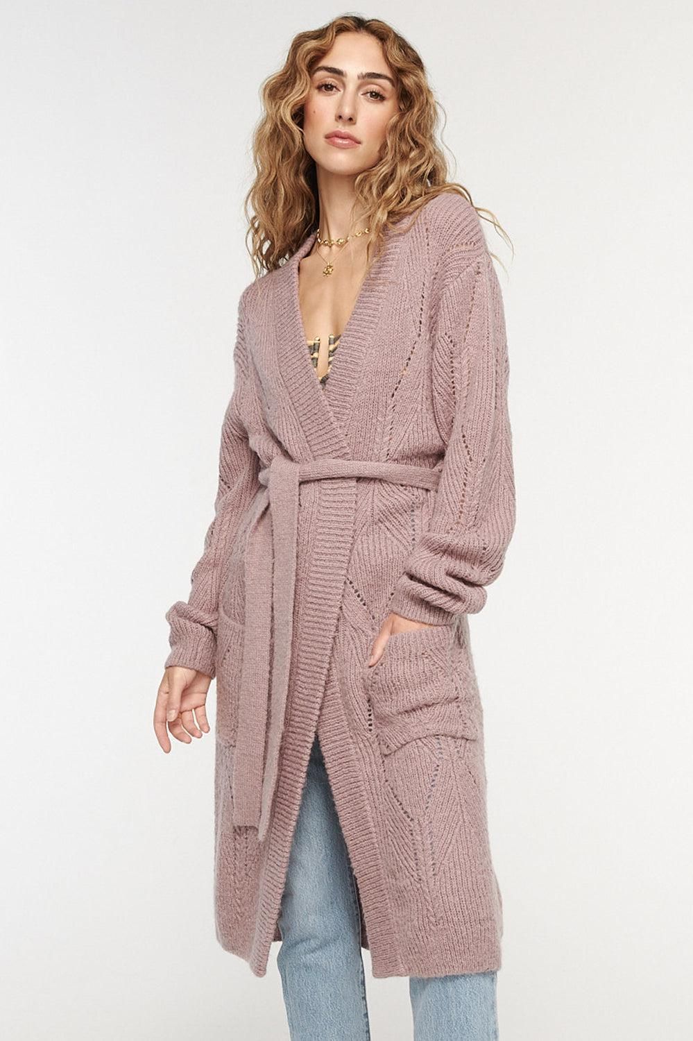 Reverie Andie Wrap Cardi - Dusty Lilac | Tigerlily