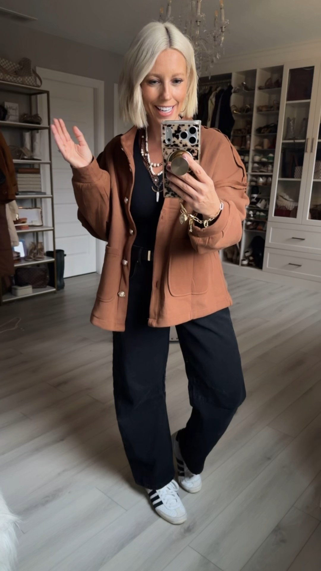 I love this mix of a cardigan meets sweatshirt!!!!! So cute and comfy!!!
⬇️⬇️⬇️
Cardigan size medium but should have done small
Jeans and tee size medium 

#LTKFindsUnder50 #LTKSaleAlert #LTKHoliday