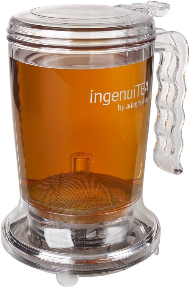 ingenuiTEA Bottom-Dispensing Teapot, PBA-Free. Works with any tea and cup. Makes 16 oz of tea. Di... | Amazon (US)