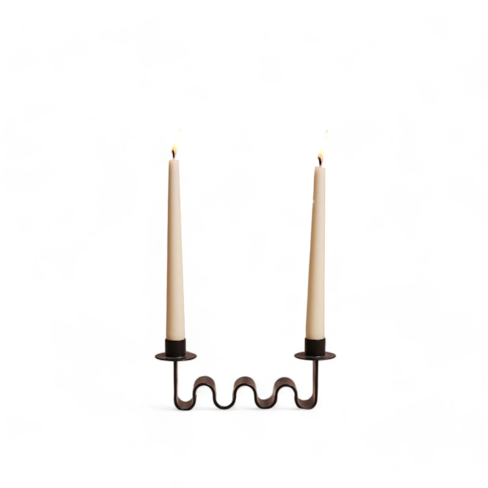 Helen Taper Candle Holder | Black Metal Double Candle Holder | Bloomist, Inc