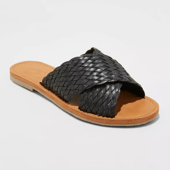 Women's Tabitha Woven Crossband Slide Sandals - Universal Thread™ | Target