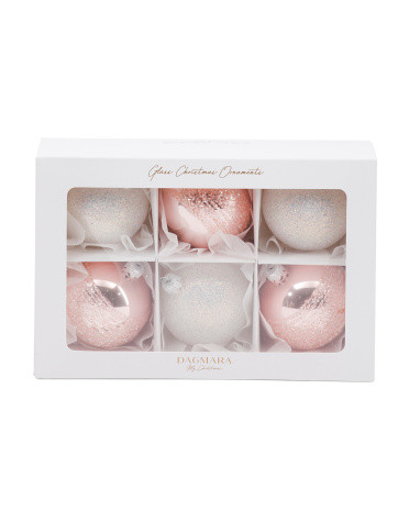 Made In Poland Set Of 6 2.25in Handcrafted Glass Ornaments | TJ Maxx