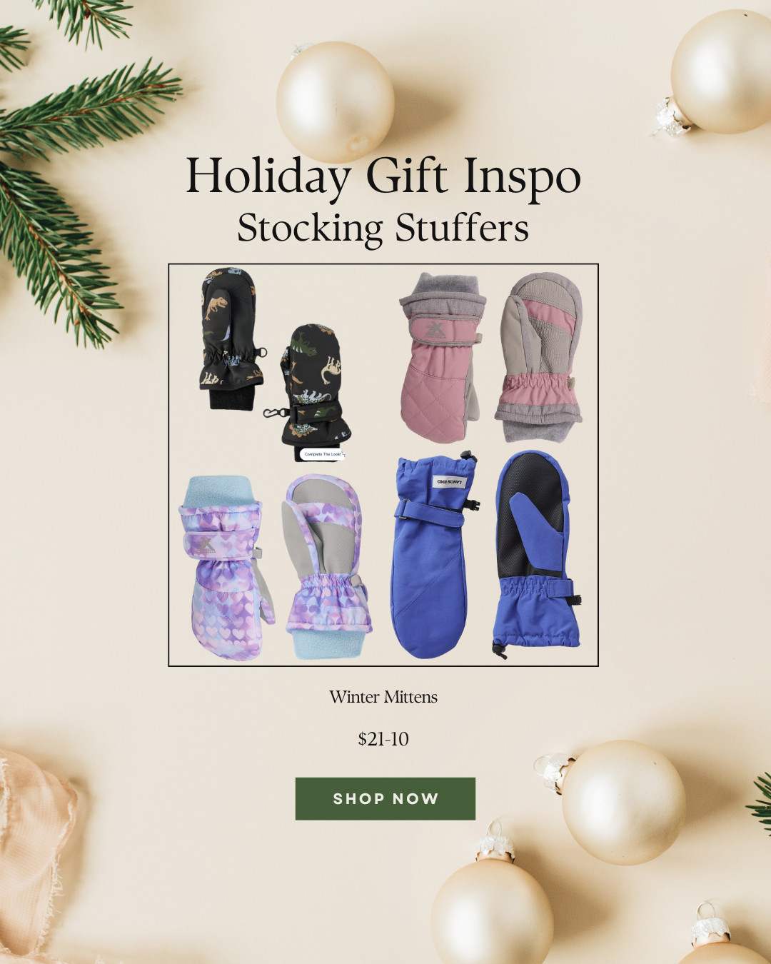 Always in need of a stocking stuffer & you can't go wrong with some winter/snow mittens!
Those options at Kohls are on sale with the code: GOGET20 

 #LTKGiftGuide #LTKHoliday #LTKKids