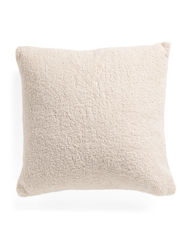 24x24 Soft Boucle Textured Pillow | TJ Maxx