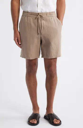 Nordstrom Hybrid City Flat Front Linen Shorts | Nordstrom | Nordstrom