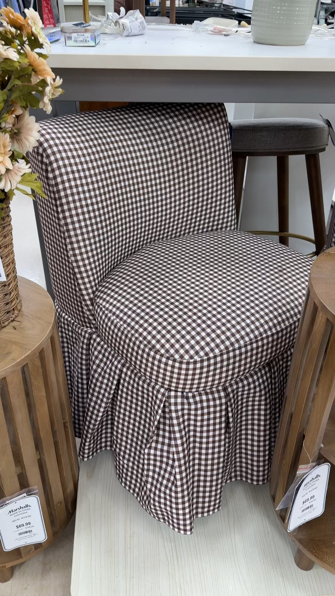 If you’re loving the gingham trend, don’t wait on this one! 🤎 This skirted accent chair from Marshalls adds the perfect touch of classic charm to any space and feels right at home for fall decorating. 🍁It’s selling fast, so I’ve linked it and more gingham finds in my LTK! ✨@Marshalls #accentchair #chair #falldecor

#LTKHome #LTKSaleAlert