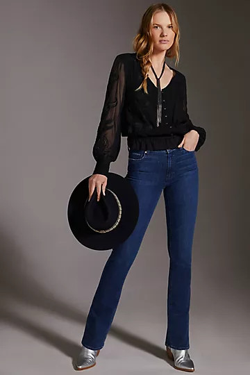 Paige Manhattan High-Rise Bootcut Jeans | Anthropologie (US)
