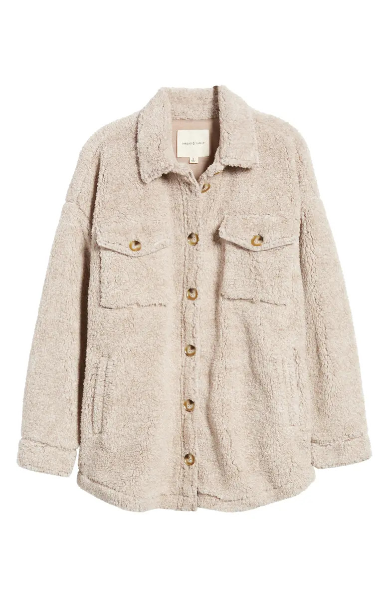 Faux Shearling Shacket | Nordstrom