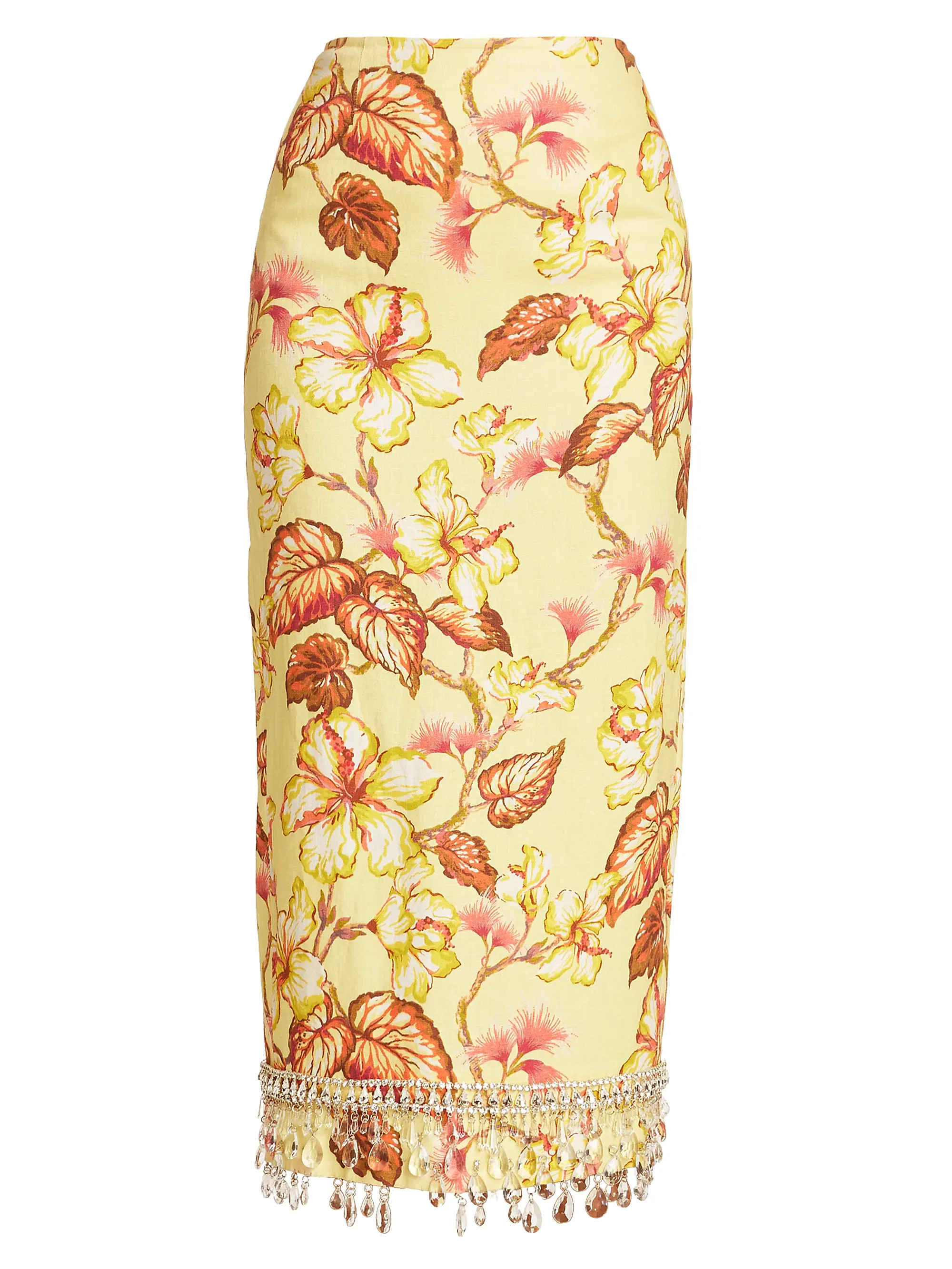 Matchmaker Floral Diamante Midi-Skirt | Saks Fifth Avenue