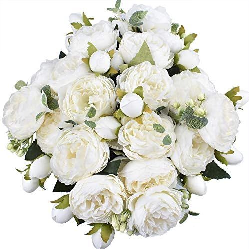 4Packs Artificial Peony Silk Flowers Fake Glorious Flower Bouquets for Wedding Party Bridal Home ... | Amazon (CA)