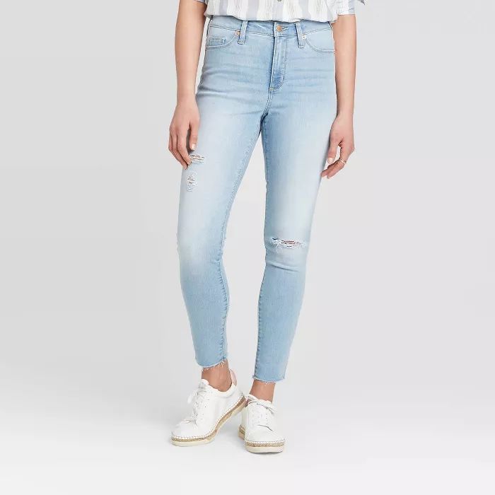 Women's High-Rise Distressed Skinny Jeans - Universal Thread™ | Target