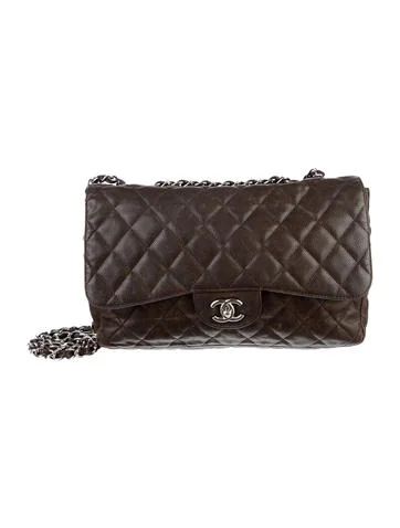 Chanel 2.55 Jumbo Single Flap Bag | The Real Real, Inc.