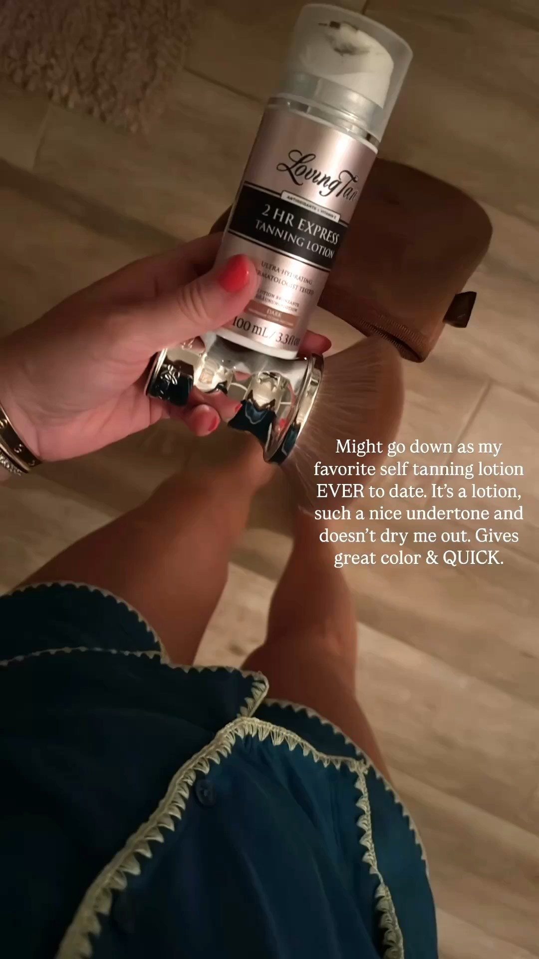 I use the dark in the lotion format. It’s so great- I do a combo of both mitt & brush.
Try code: LAURENL 

Tan. Self tanner. Pajama set. Pajamas. 

#LTKStyleTip #LTKSeasonal #LTKFindsUnder50