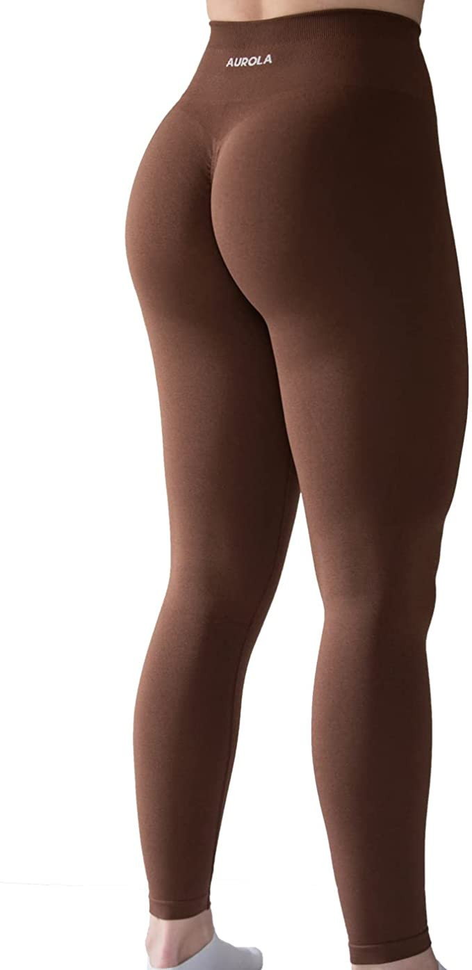 AUROLA Workout Leggings for Women Seamless Scrunch Tights Tummy Control Gym Fitness Girl Sport Ac... | Amazon (US)