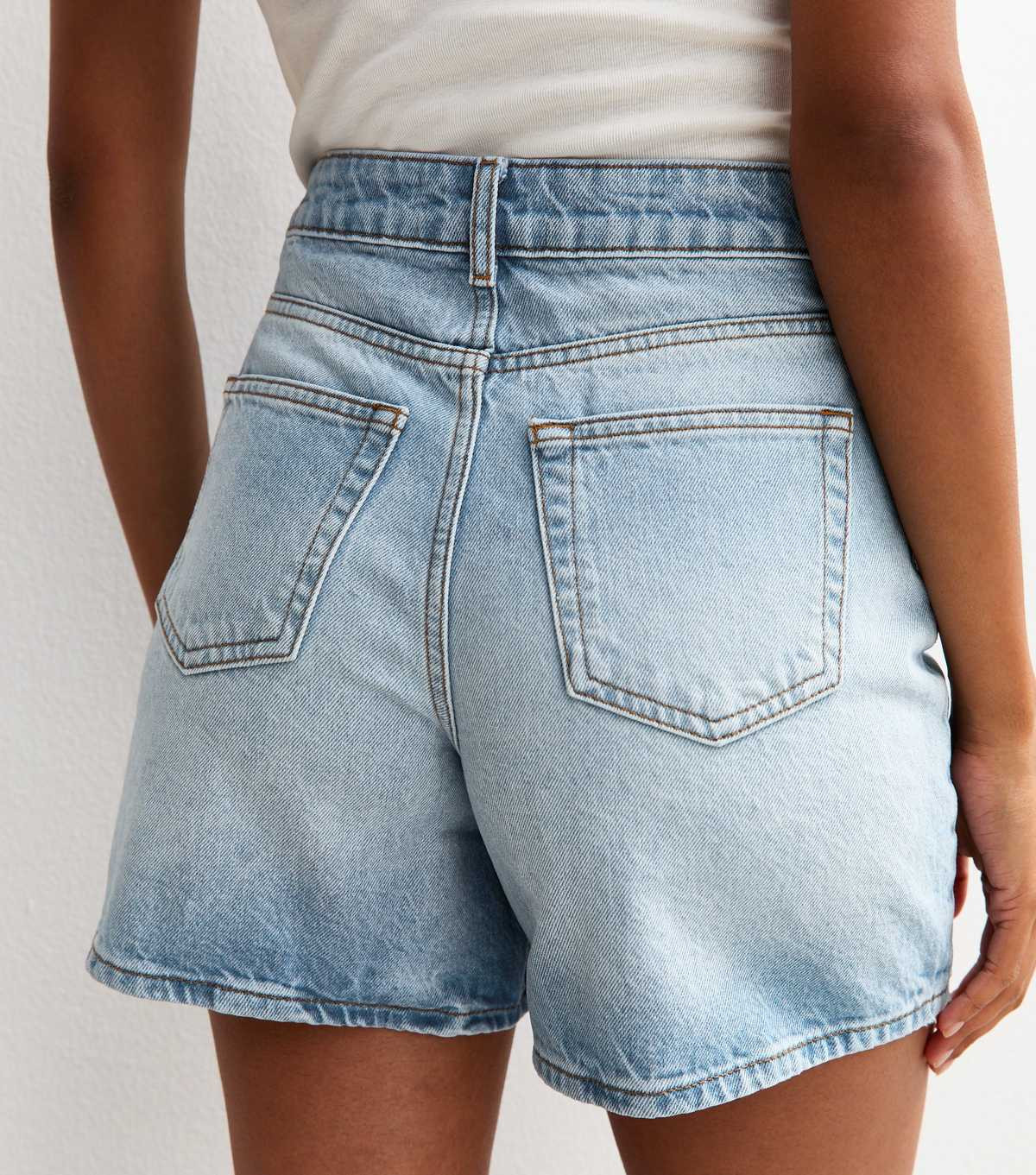 Light Blue A-Line Denim Shorts | New Look | New Look (UK)