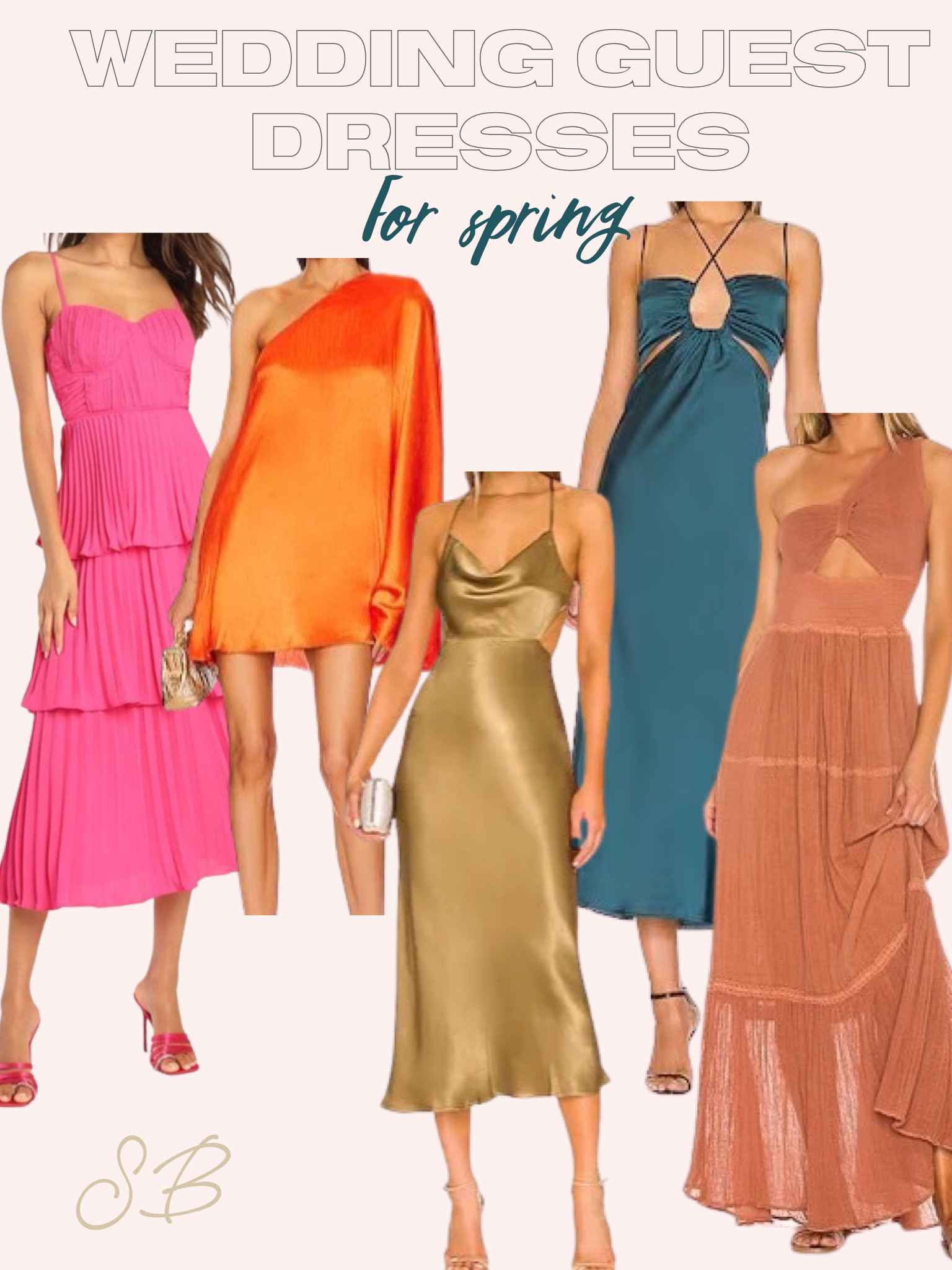 Spring wedding guest dress colorful dresses 

#LTKwedding #LTKunder50 #LTKunder100