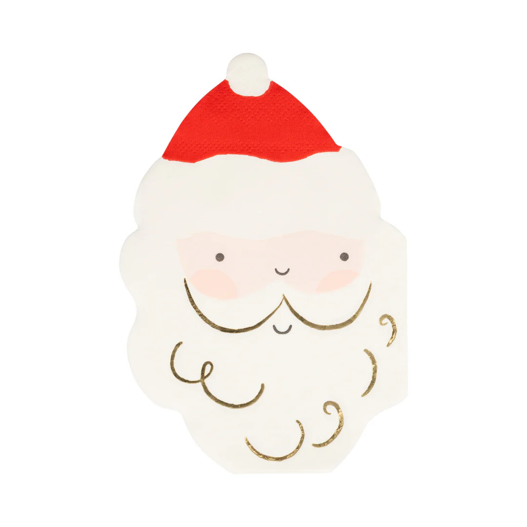 Santa Shaped Dinner Napkin | My Mind's Eye