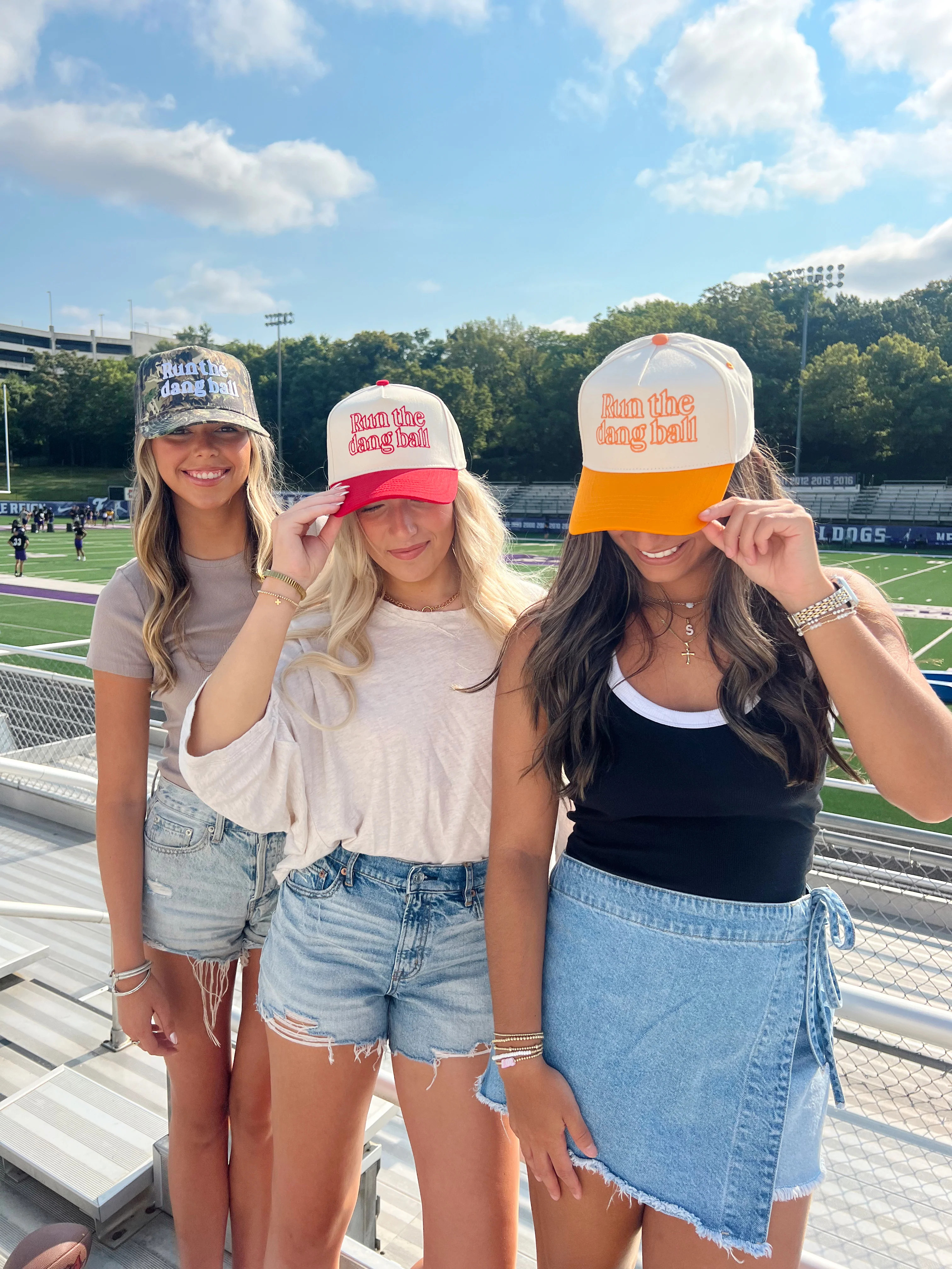 Run The Dang Ball Vintage Trucker Hat | KenzKustomz