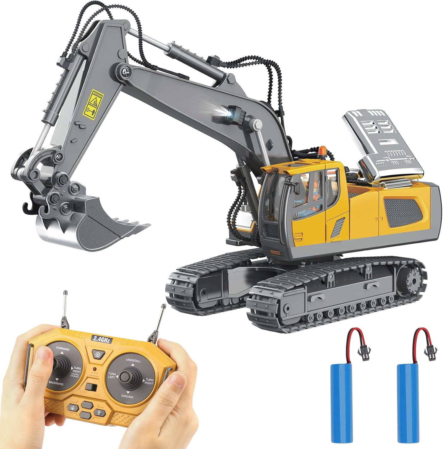 PREPOP Remote Control Excavator Toy for 6-12 yr Boys, Best Birthday Gifts for Kids 4-7 8 9 10 11 ... | Amazon (US)