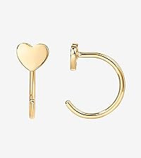 PAVOI 925 Sterling Silver Huggie Half Hoop Earrings | Hypoallergenic Minimalist Tiny Cartilage Ea... | Amazon (US)