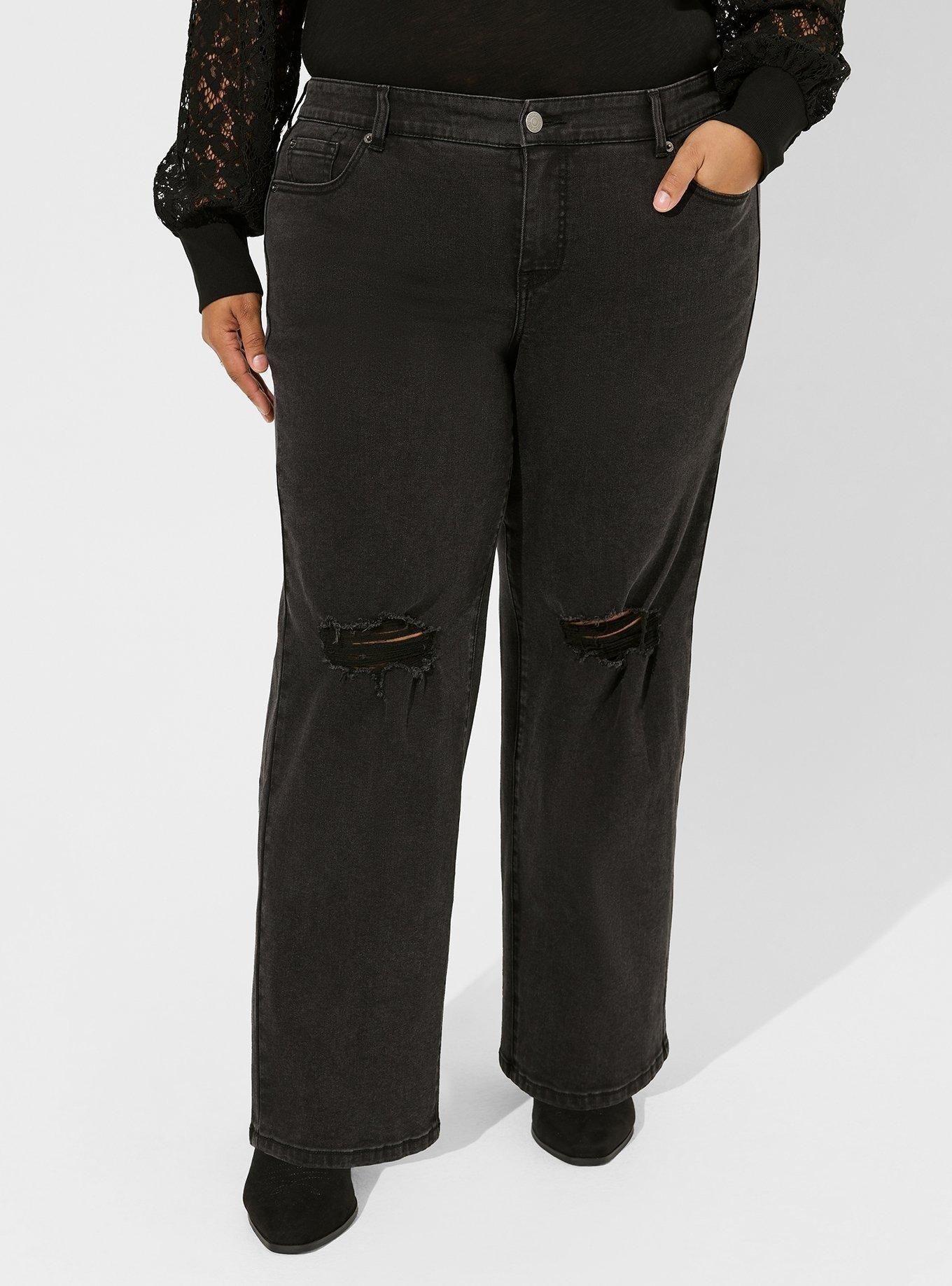 Perfect Wide Leg Vintage Stretch Mid-Rise Jean | Torrid (US & Canada)