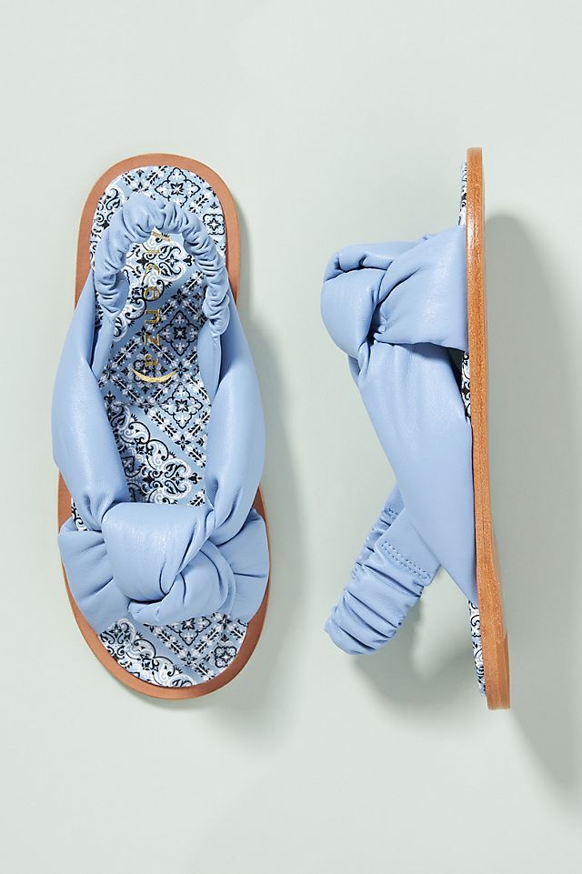 Puffy Knotted Slingback Sandals | Anthropologie (US)