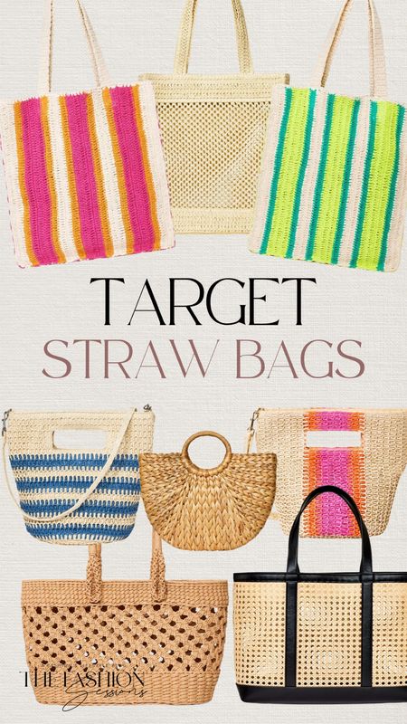 Target straw bags! 

Target | straw bags | beach bag | summer bag | pool bag | accessories | target finds | Tracy | The Fashion Sessions 

#LTKfindsunder50 #LTKitbag #LTKswim