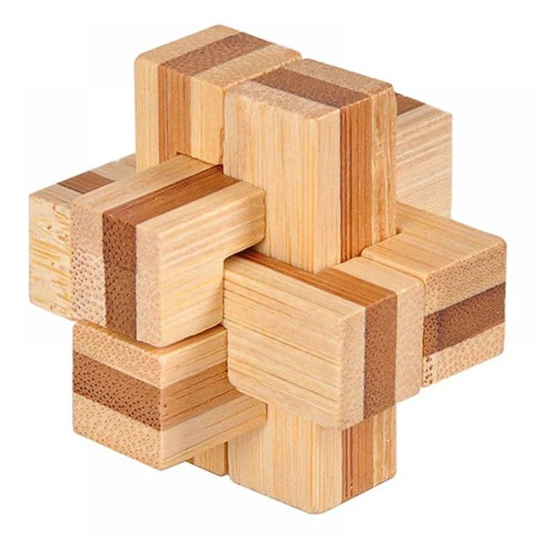 Wooden Puzzle Games Brain Teasers Toy- 3D Puzzles for Teens and Adults - Wooden Logic Puzzle Wood... | Walmart (US)