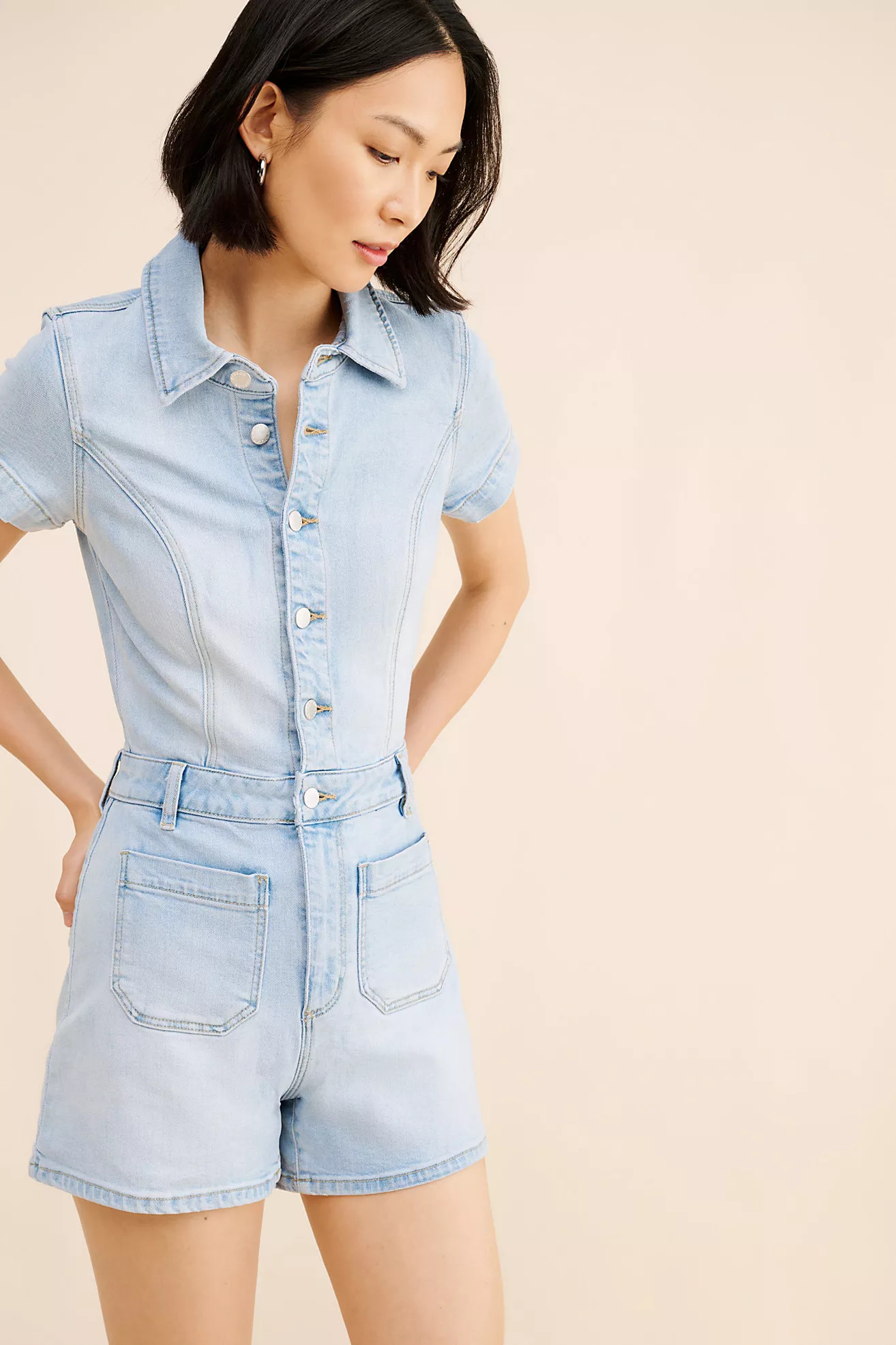 Rolla's Denim Sailor Romper | Free People (Global - UK&FR Excluded)