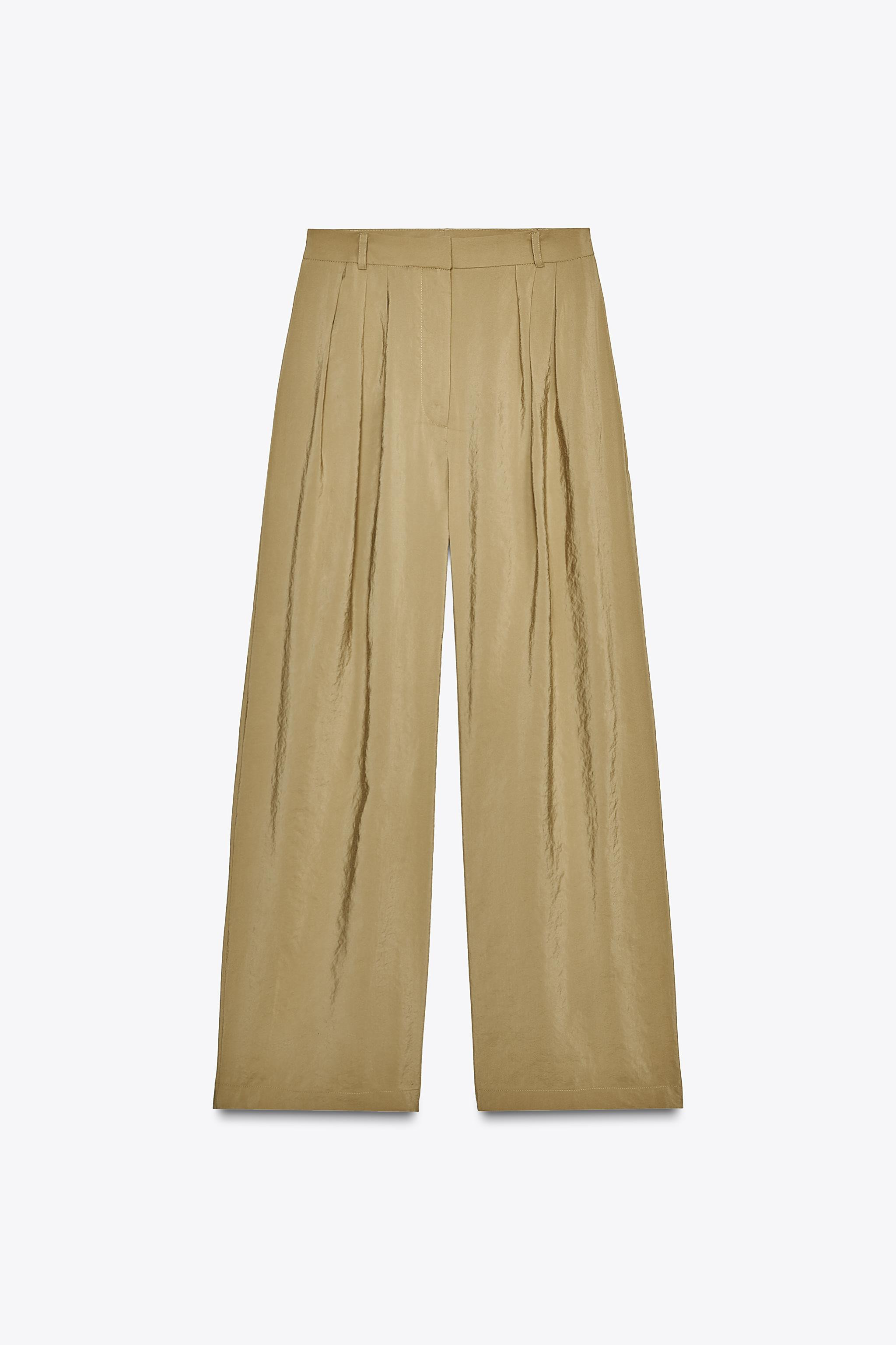 WIDE-LEG TROUSERS WITH DARTS | Zara UK