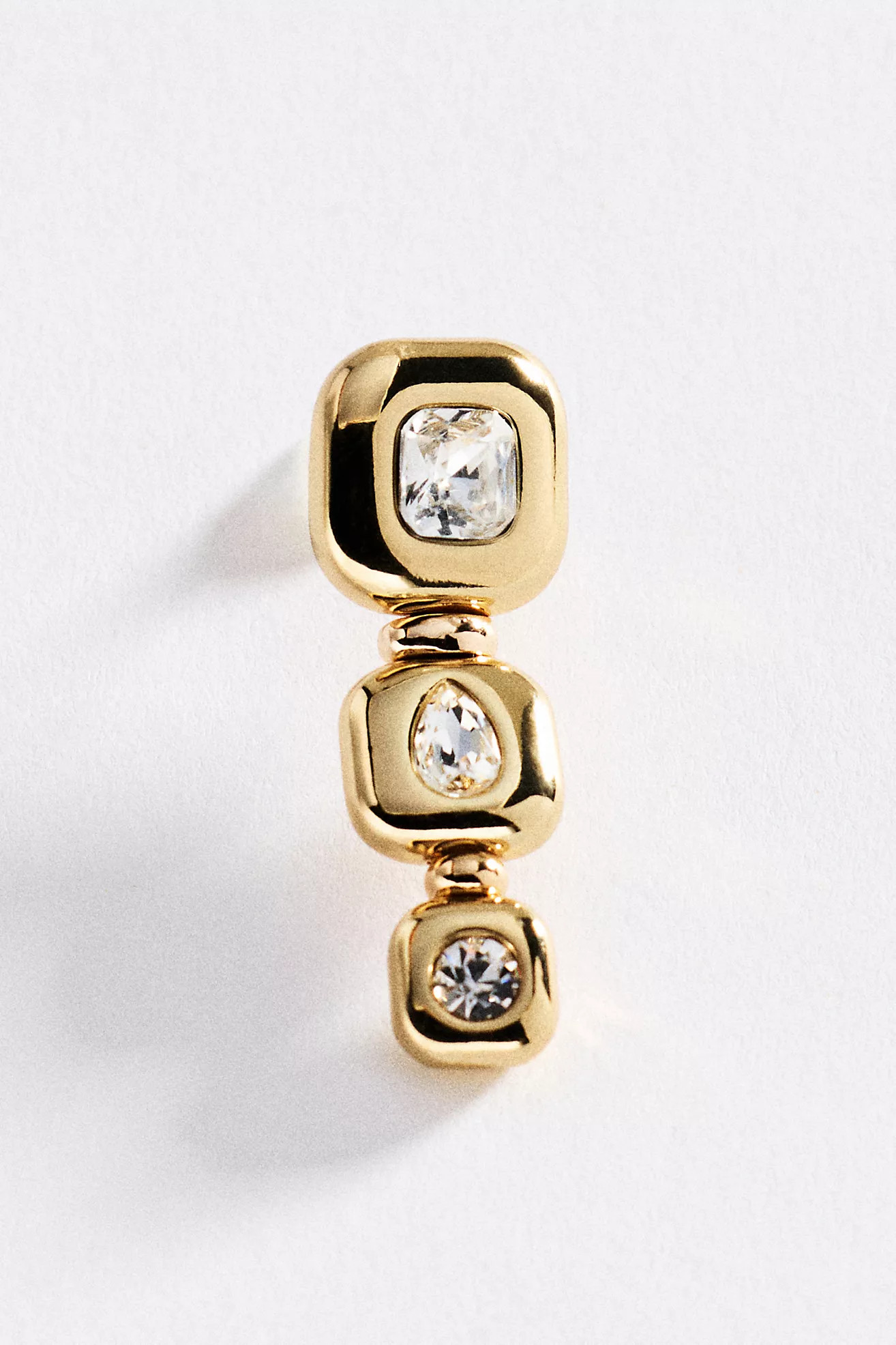 Bezel Crystal Square Drop Earrings | Anthropologie (US)