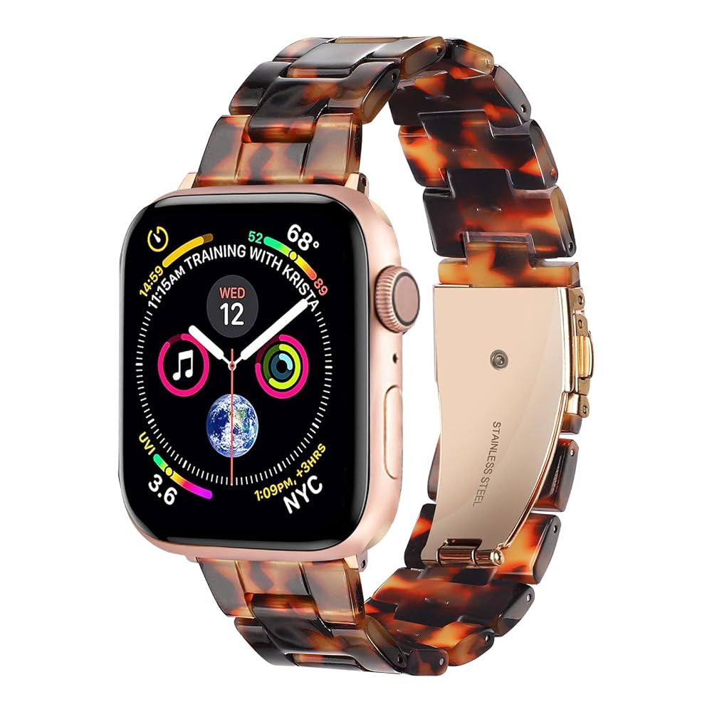 HOPO Compatible With Apple Watch Band 49mm 46mm 45mm 44mm 42mm 41mm 40mm 38mm Thin Light Resin St... | Amazon (US)