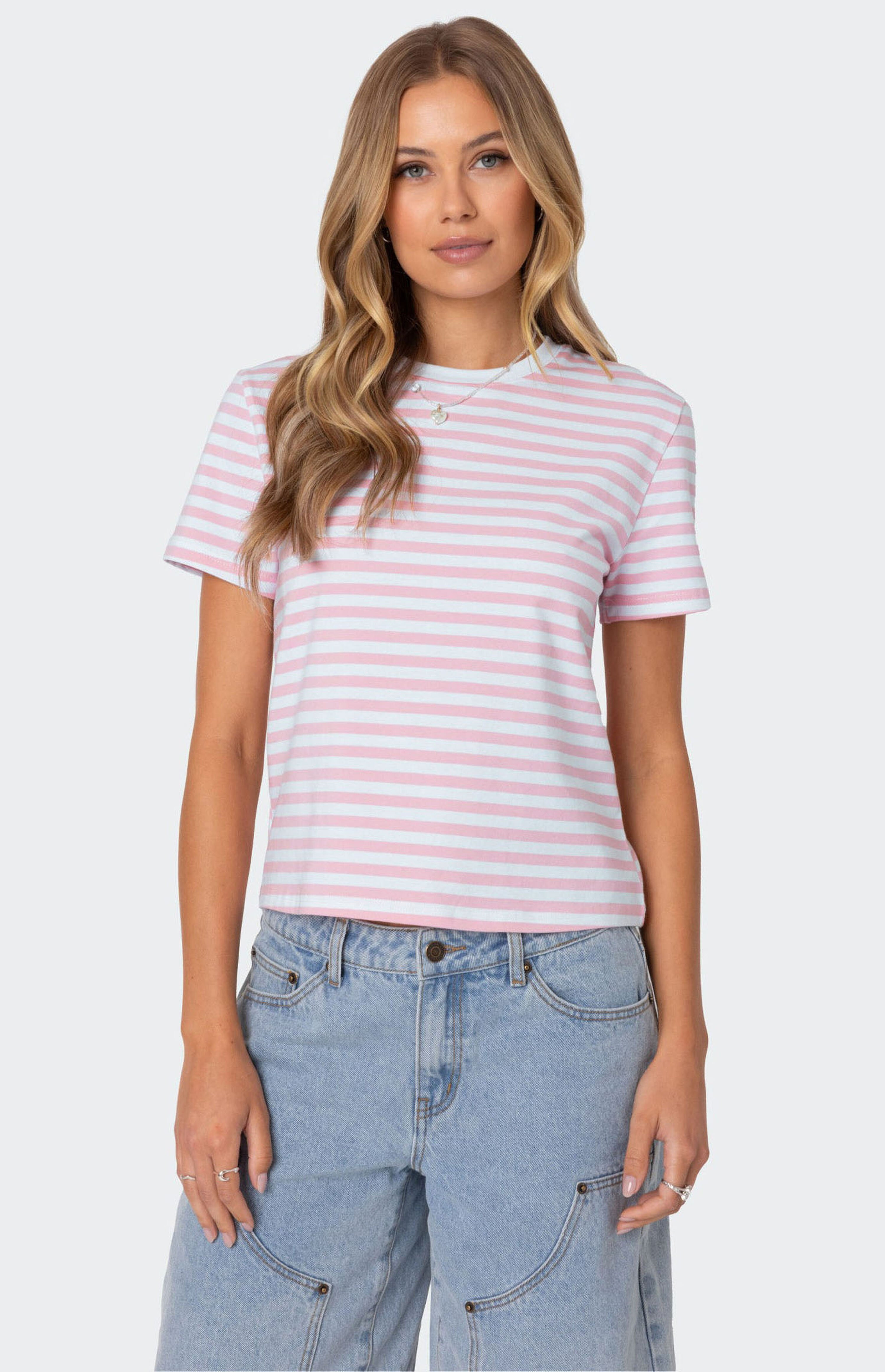 Edikted Callahan Striped T-Shirt | PacSun
