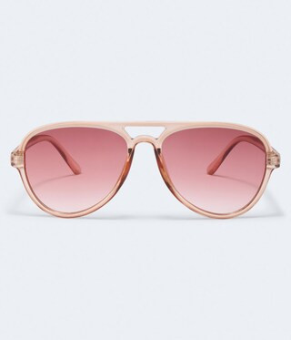 Tonal Plastic Aviator Sunglasses | Aeropostale