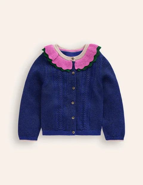 Frill Sparkle Cardigan | Boden UK