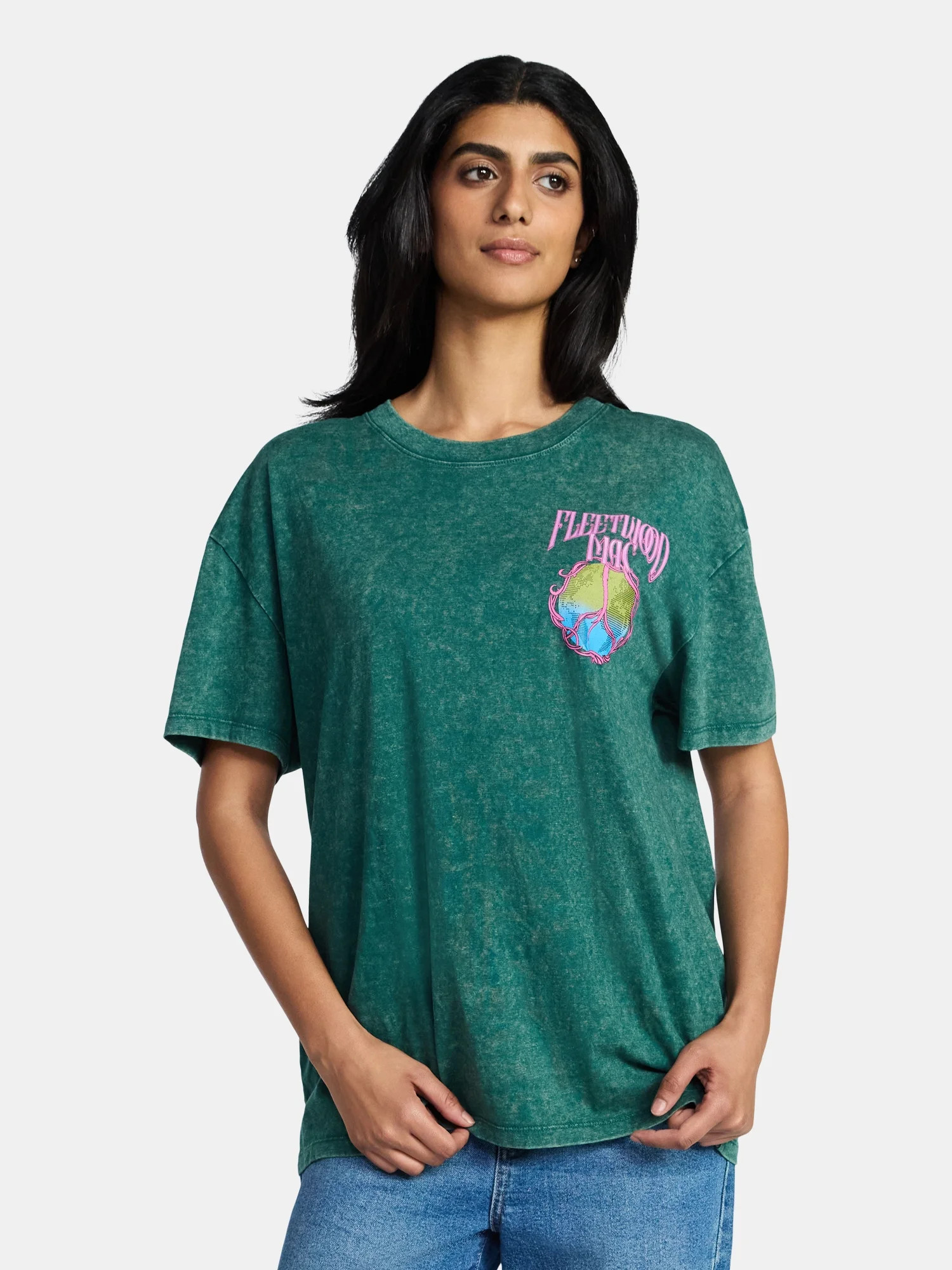 Fleetwood Mac Women's Graphic Print Tour Tee with Short Sleeves, Sizes XXS-XXL | Walmart (US)