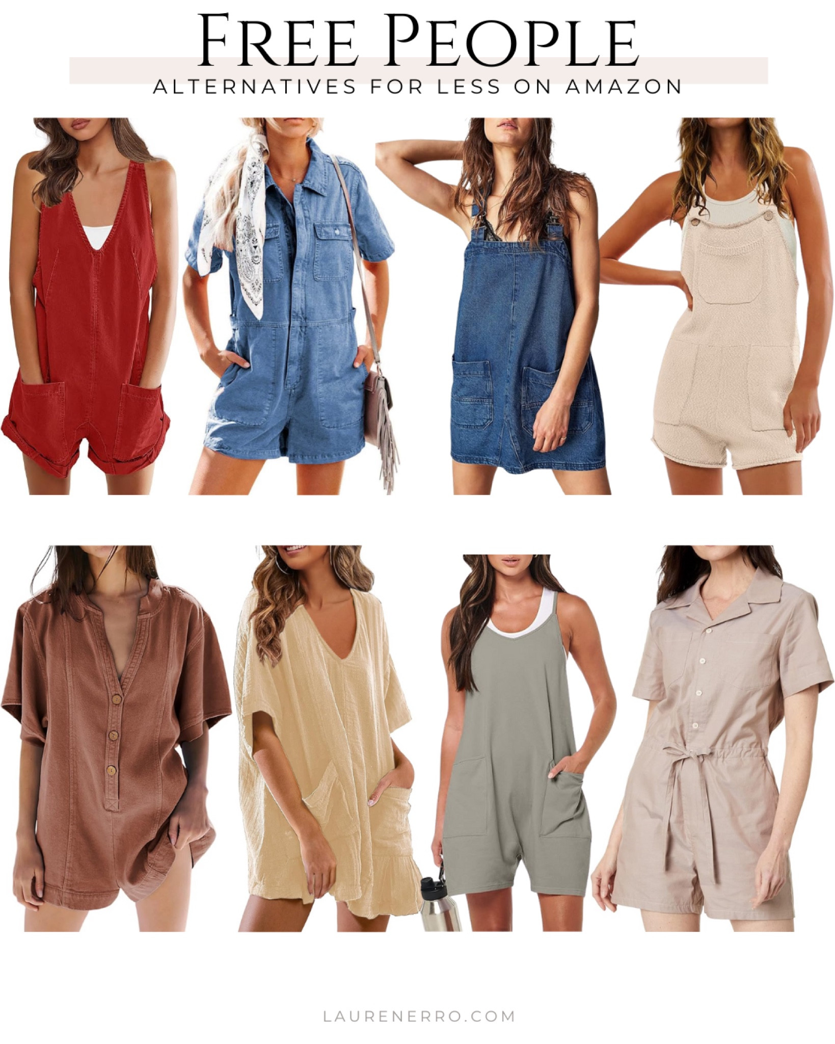 Free People Jumpsuit Alternatives on Amazon!
.
.
.
Free people dupes, free people lookalike, jumpsuits, denim, romper, jumper, overalls

#LTKStyleTip #LTKMidsize #LTKFindsUnder50