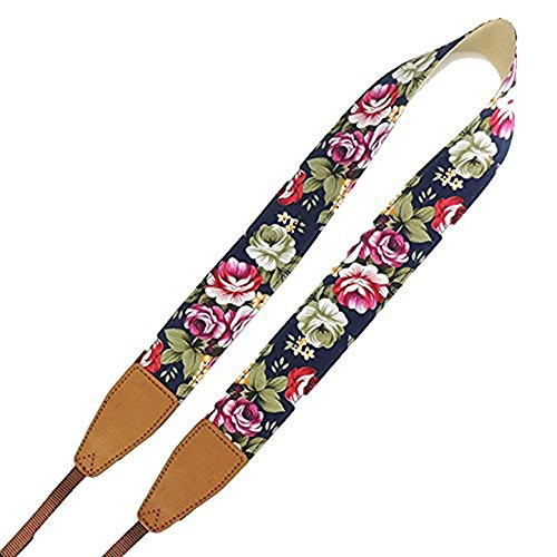 Digital Camera Strap Leather Vintage Universal Shoulder Neck Belt Strap for All DSLR Camera Nikon Ca | Amazon (US)