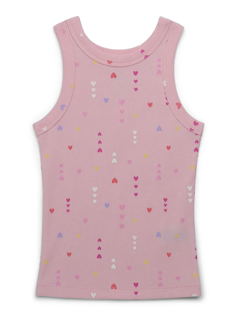 Wonder Nation Girls Kid Tough Ribbed Tank Top, Sizes 4-18 & Plus | Walmart (US)
