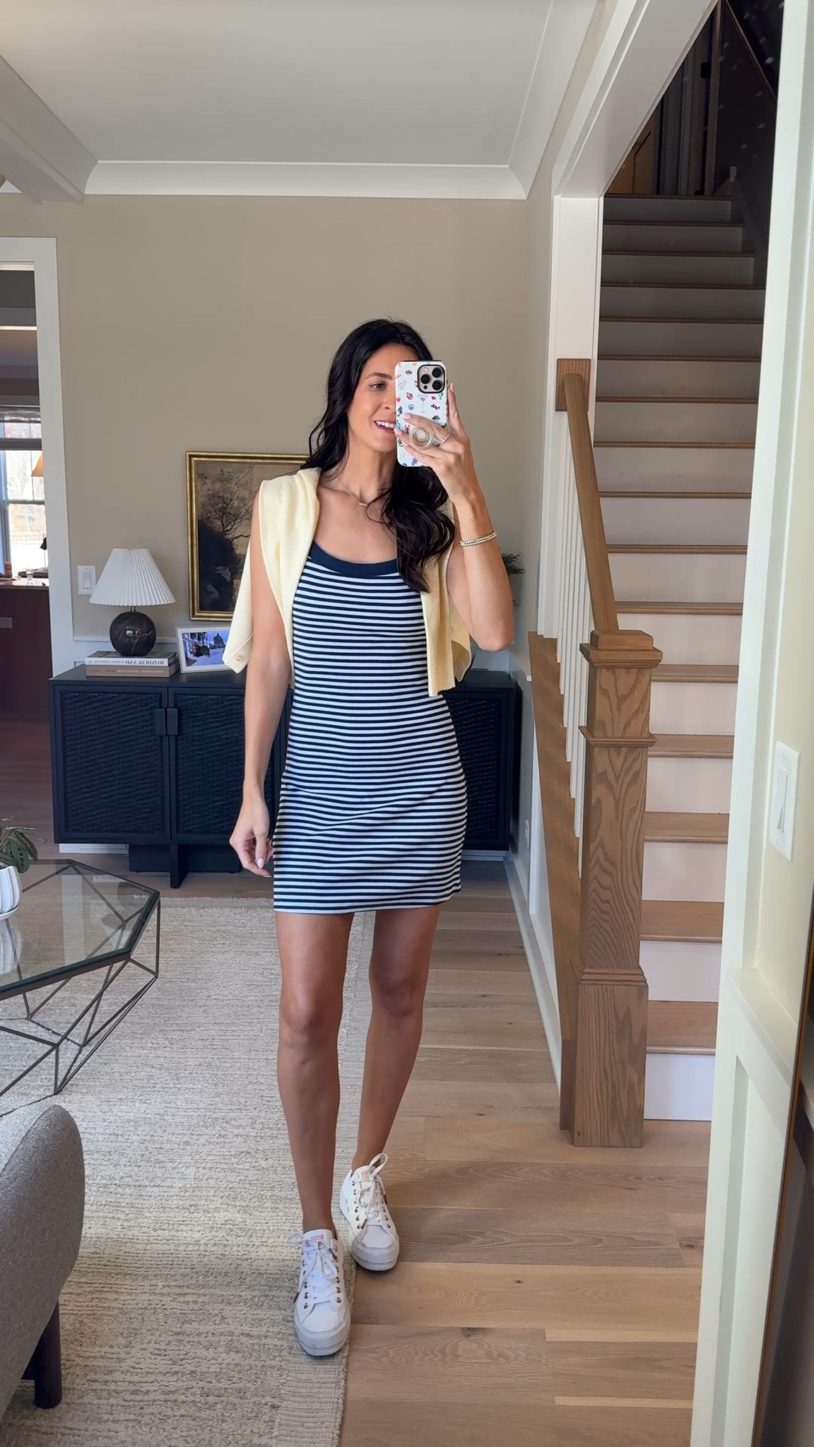 Code AFLTK for 25% off. Wearing the small tall and I am 5’10. Casual dress, mini dress, striped dress, navy dress 

#LTKTall #LTKmomlife #LTKSpringSale