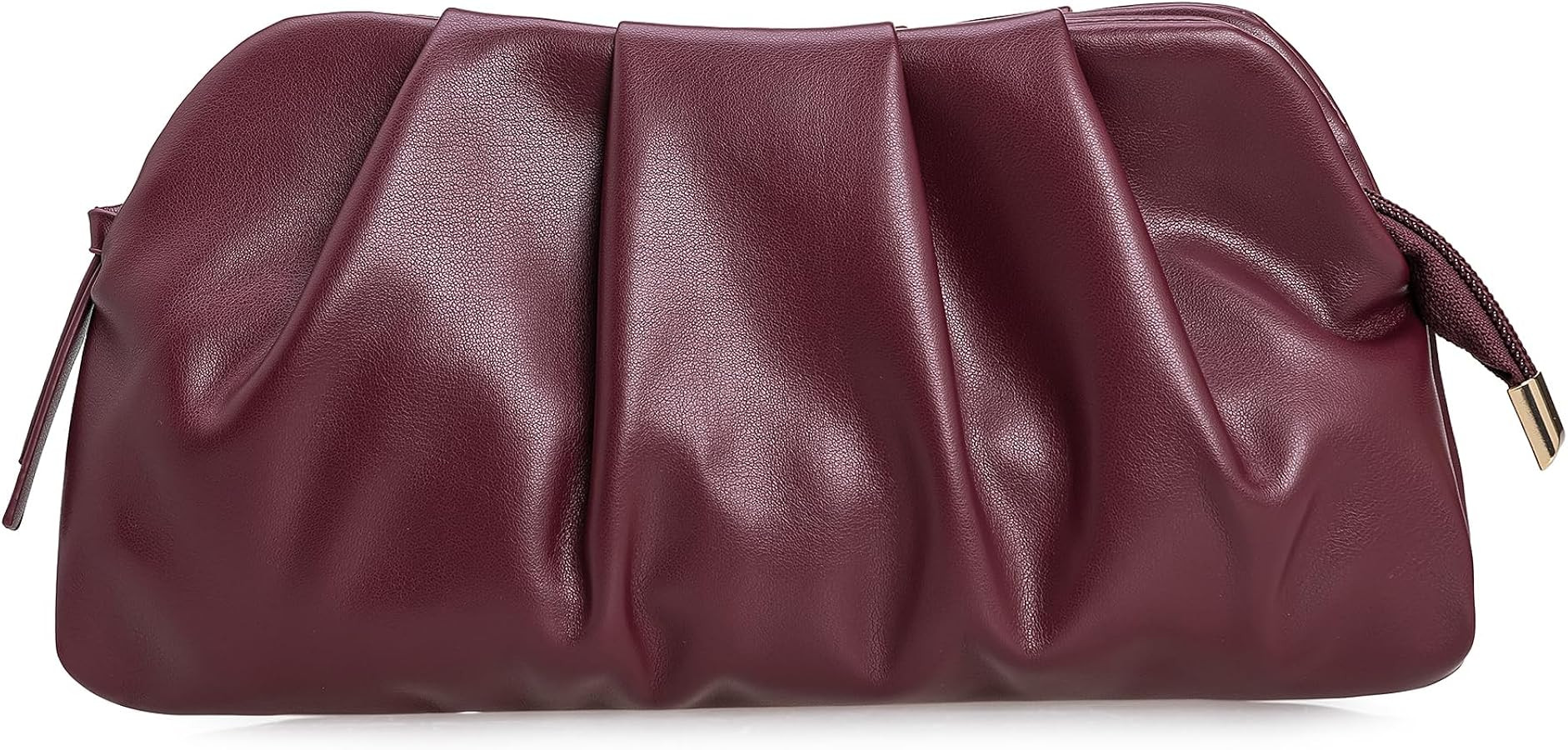 Dressy PU Clutch Purse for Women Formal Soft Pleated Vegan Leather Evening Bag for Wedding/Prom/C... | Amazon (US)