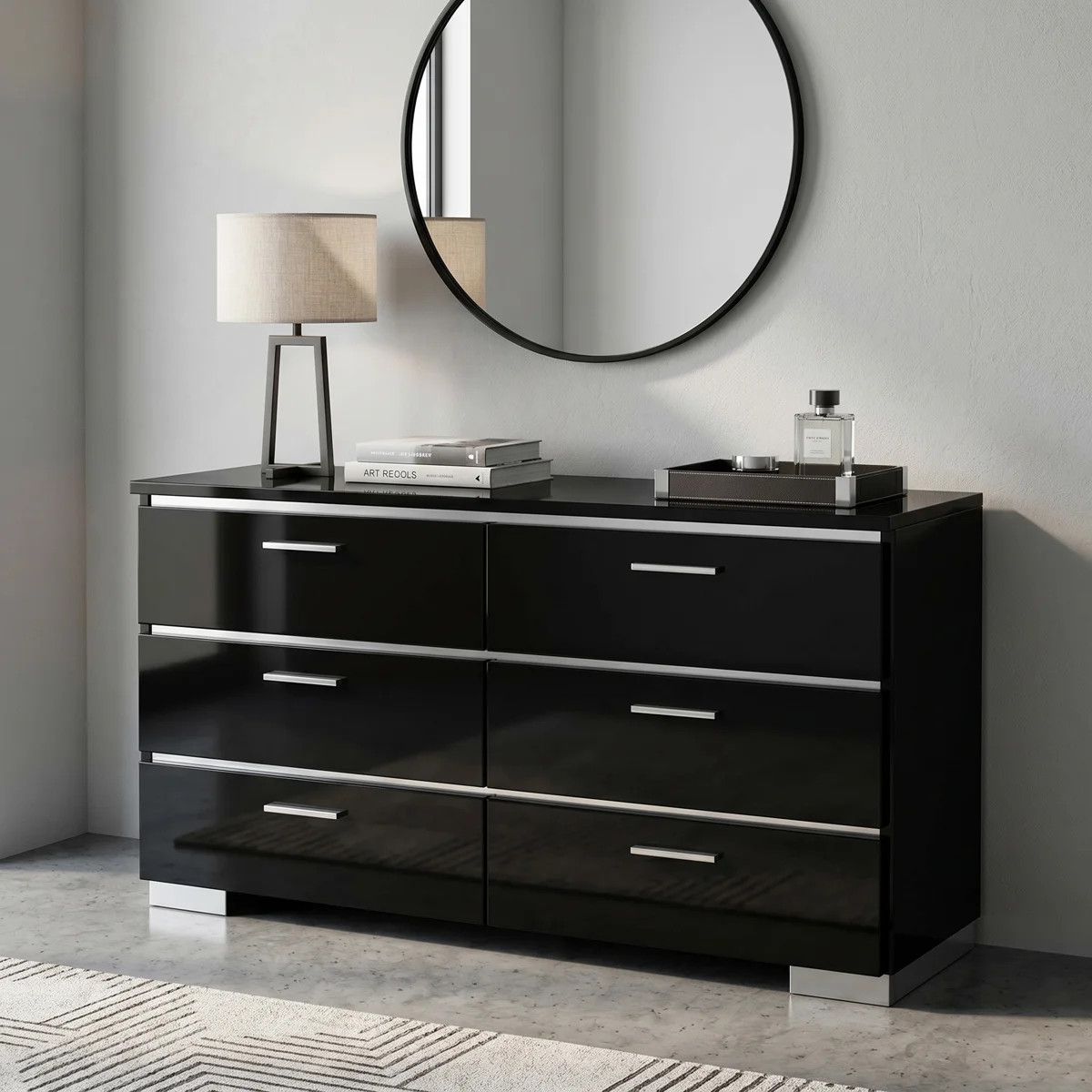 Arosh 63" W Wood 6-Drawer Dresser | Wayfair North America