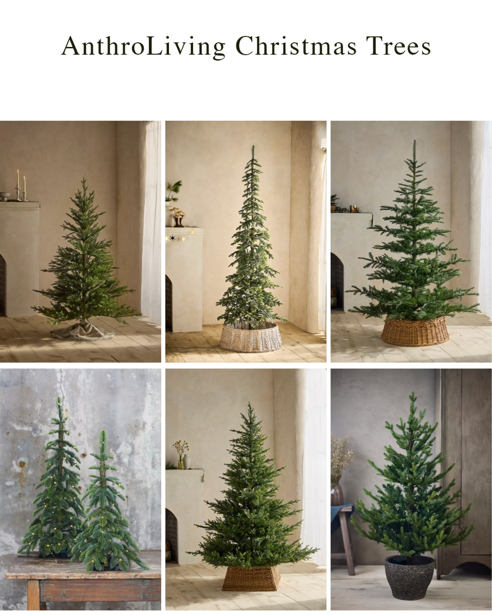 Artificial Christmas trees from Anthropologie 🎄 #christmastree #christmas 

#LTKSeasonal #LTKHome #LTKHoliday