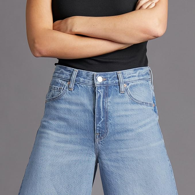 Womens Baggy Barrel Jeans Wide Leg Mid Rise Premium Denim Pants | Amazon (US)